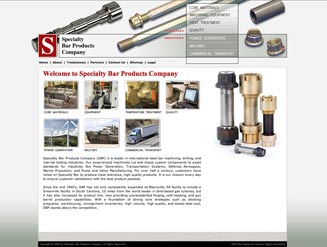 Corporate Internet Website Design for Specialty Bar Products Company