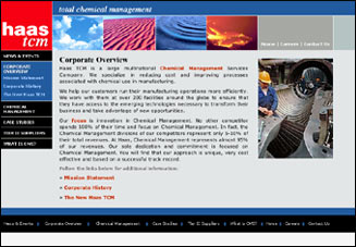 Corporate Website Design for Haas TCM