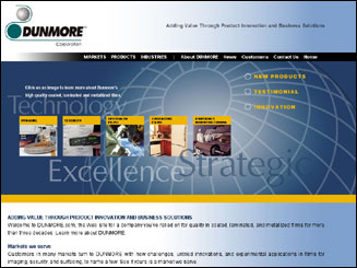 Internet Website for Dunmore Corporation