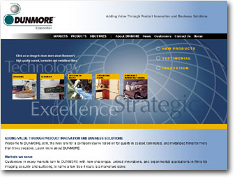 Internet Website for Dunmore Corporation