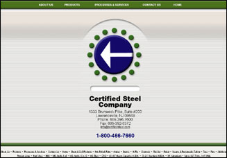 website for Certified Steel Company