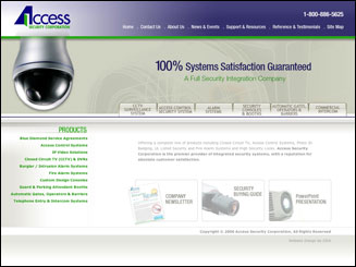 Internet Website Design for Access Security Corp.