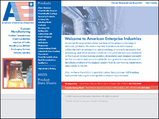 Internet Website Design for American Enterprise Industries
