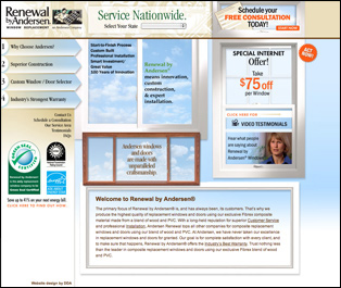 Website Design and Development for Renewal by Andersen