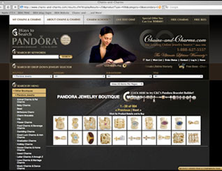 Website Design and Development for Chains and Charms