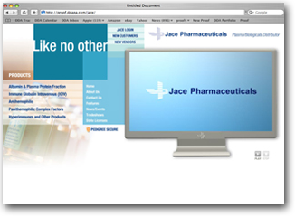 Internet Website Design for Jace Pharmaceuticals