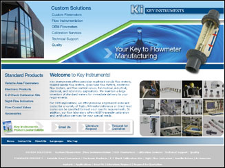 Corporate Internet Website Design for Key Instruments