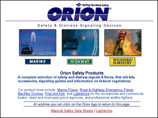 website design for Orion