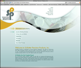 Website Design and Development for Schlotter Precision Products