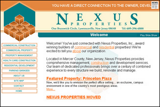 Website Design for Nexus Properties