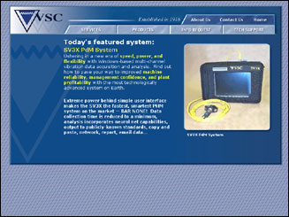 website design for Vibration Specialty Corp.