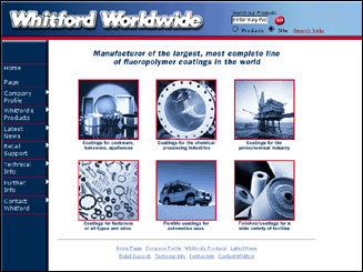 website design for Whitford Worldwide