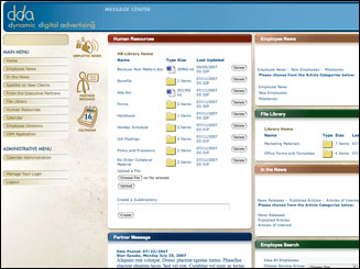 Intranet design for DDA