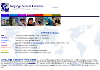 website design for Language Services Assoc.