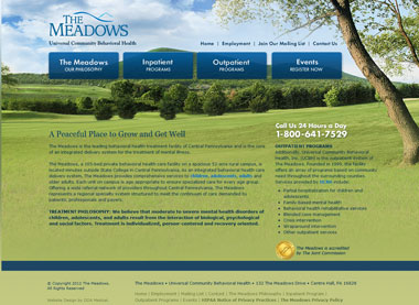 Internet Website Design for the Meadows