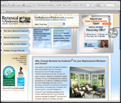 Website Internet Design for Andersen Windows