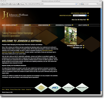 internet design for Johnson & Hoffman