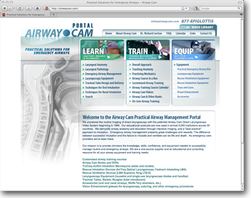 Internet Website Design for Airway Cam