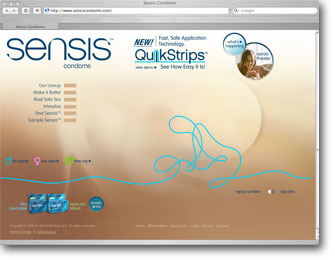 sensis condoms website