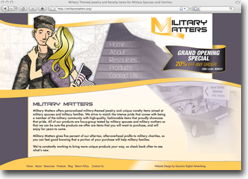 Website Design and Development for Military Matters 