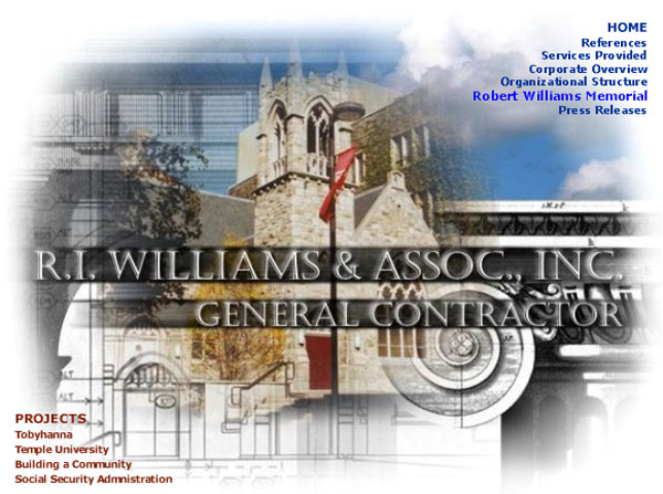 Website development for R.I. Williams & Assoc. Inc.