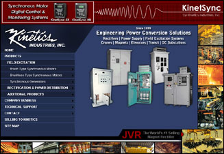 Website Design for Kinetics Industries, Inc.