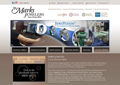 Marks Jewelers Website