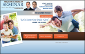 Website Internet Design for Prostate Health Seminar