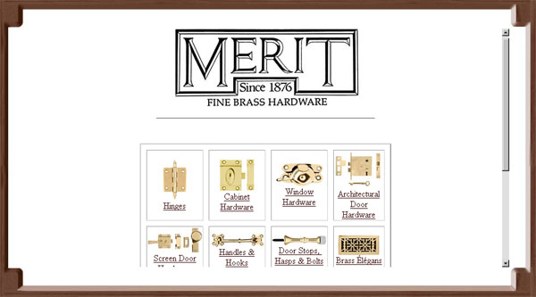 Website design services for Merit Metal
