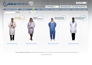 Website Design and Development for Galil Medical