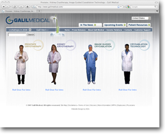 Website Design and Development for Galil Medical