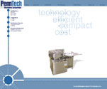 Flash internet website design for Penntech Machinery