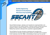 Flash Internet website design of Secant Medical