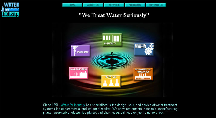 Website development for Water for Industry