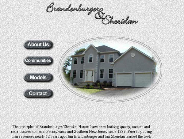 Internet design for Brandenburger Builders