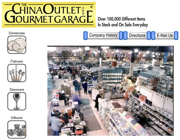 Website development for The China Outlet and Gourmet Garage