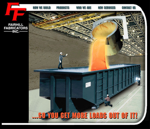 Internet design for Fairhill Fabricators